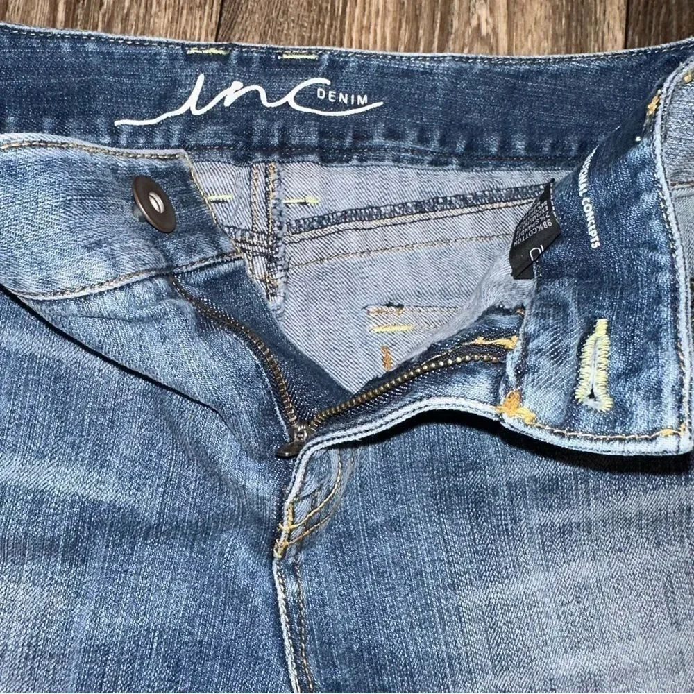 INC Beaded  Denim Shorts
